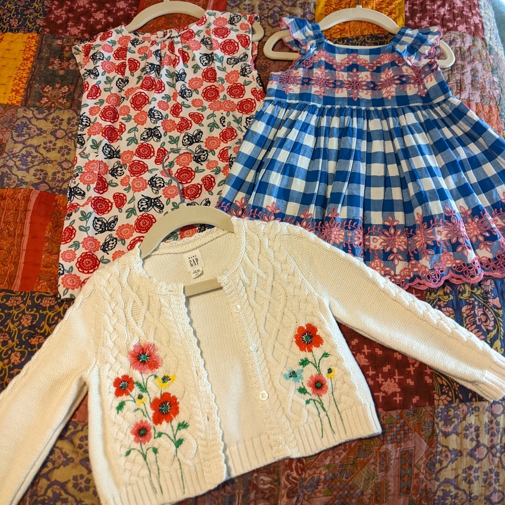 Gap Tea sweater dress set 18-24 months